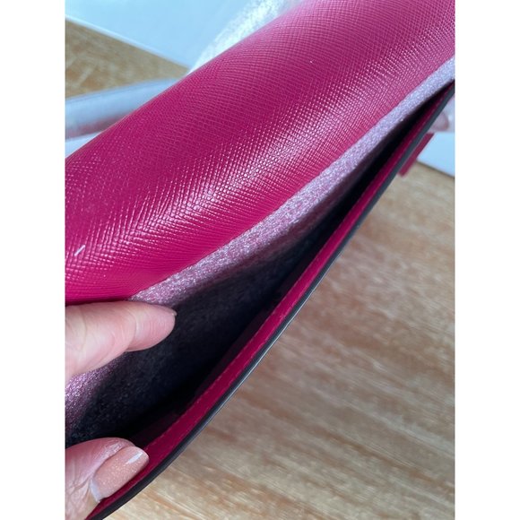 KATE SPADE Carson saffiano leather convertible pink ruby purse - Picture 8 of 14